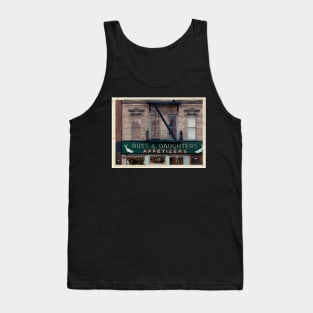 Russ & Daughters Appetizers in the Lower East Side - Kodachrome Postcard Tank Top